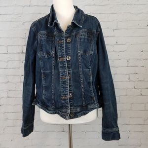 Plus Size Lane Bryant Denim Trucker Jean Jacket